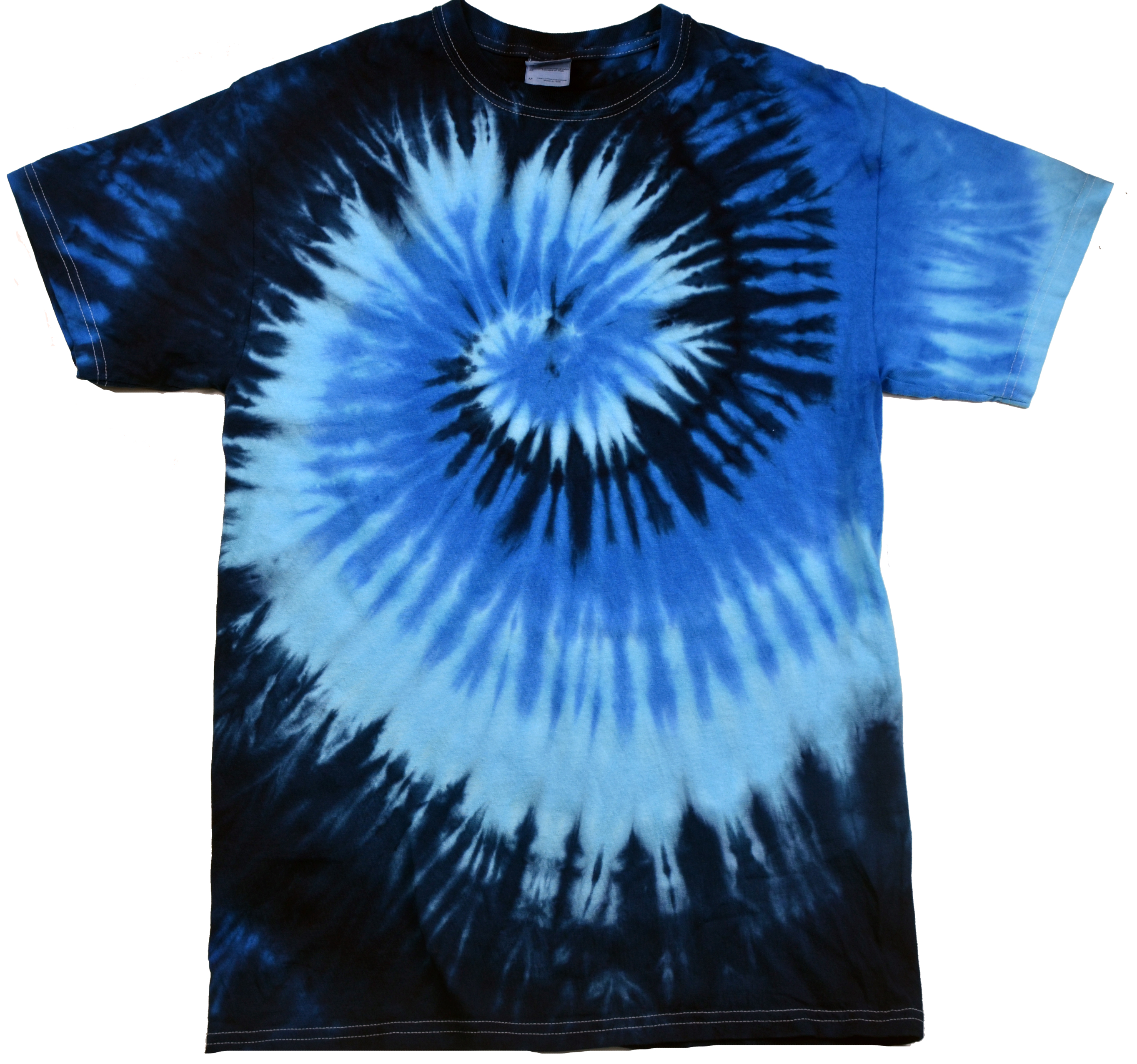 Tie Dye Shirt Multi Color Blue Ocean Spiral T-Shirt | eBay